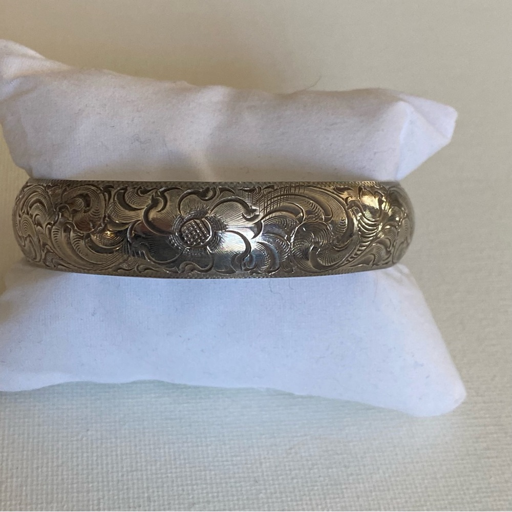 Vintage Sterling Silver Charlie Pattison Signed Bracelet - Picture 8 of 16
